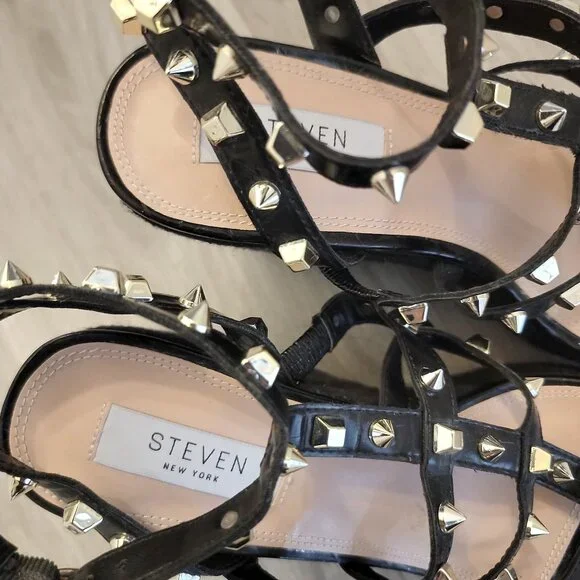 Steven by Steven Madden NWT Scoutt caged croc gladiator espadrilles - Picture 4 of 11